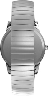 Foto 3 | Funda Watch Timex Easy Reader De 35 Mm En Tono Plateado Con Correa Ss - Venta Internacional.