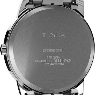 Foto 4 | Funda Watch Timex Easy Reader De 35 Mm En Tono Plateado Con Correa Ss - Venta Internacional.
