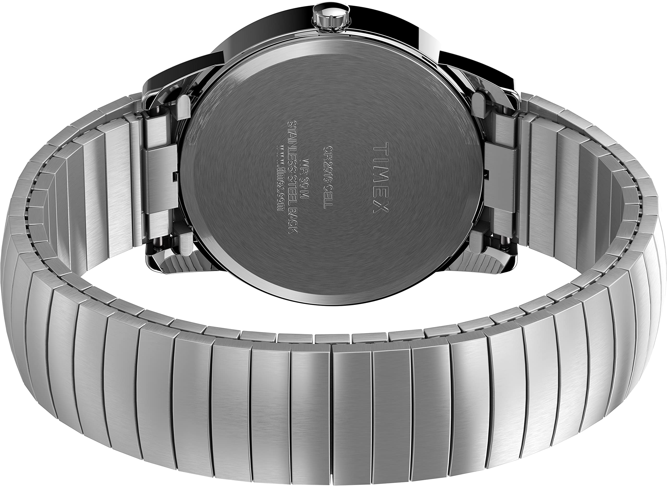 Foto 5 | Funda Watch Timex Easy Reader De 35 Mm En Tono Plateado Con Correa Ss - Venta Internacional.