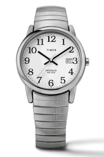 Foto 6 | Funda Watch Timex Easy Reader De 35 Mm En Tono Plateado Con Correa Ss - Venta Internacional.