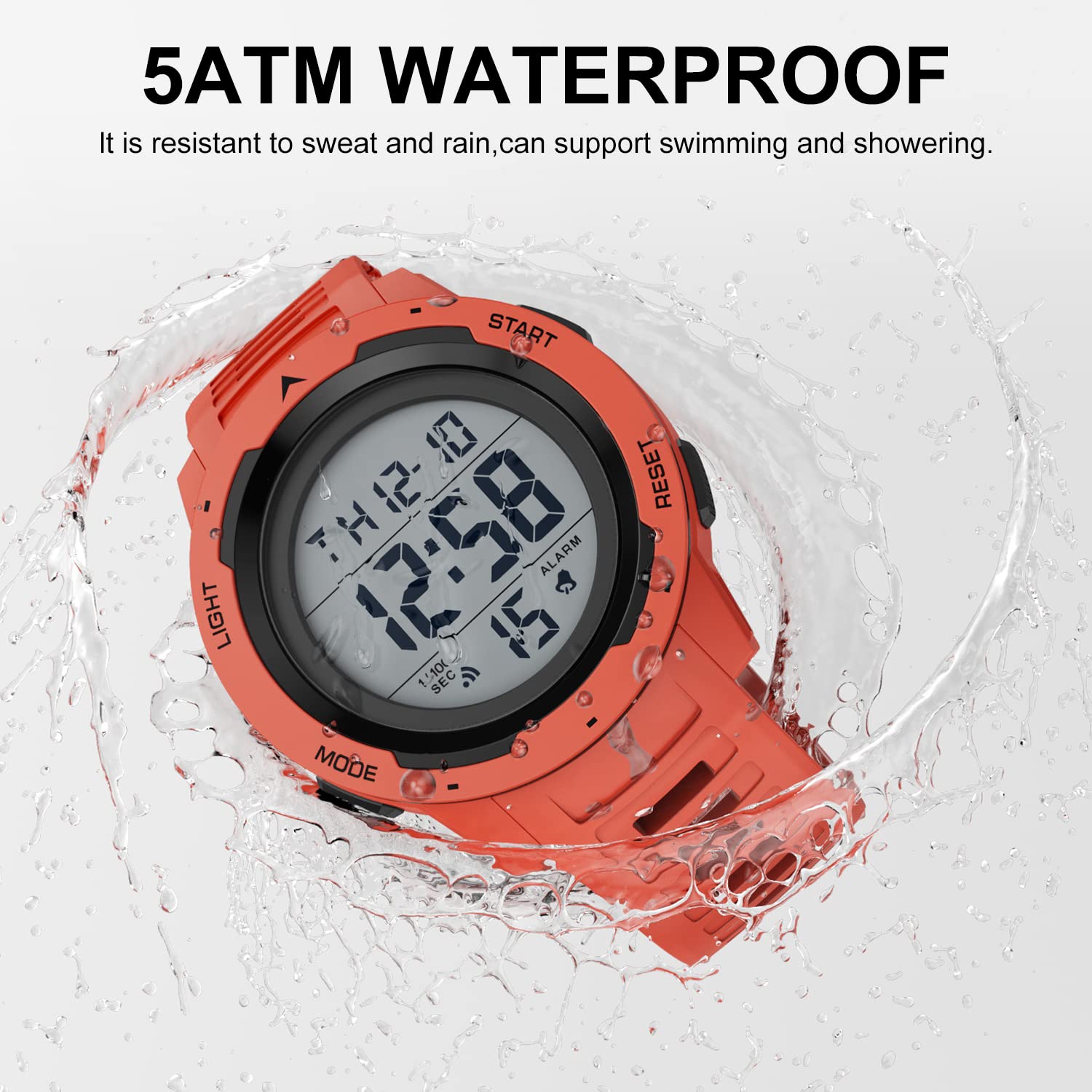 Foto 7 pulgar | Reloj Deportivo Golden Hour Waterproof Digital Para Hombre - Venta Internacional.