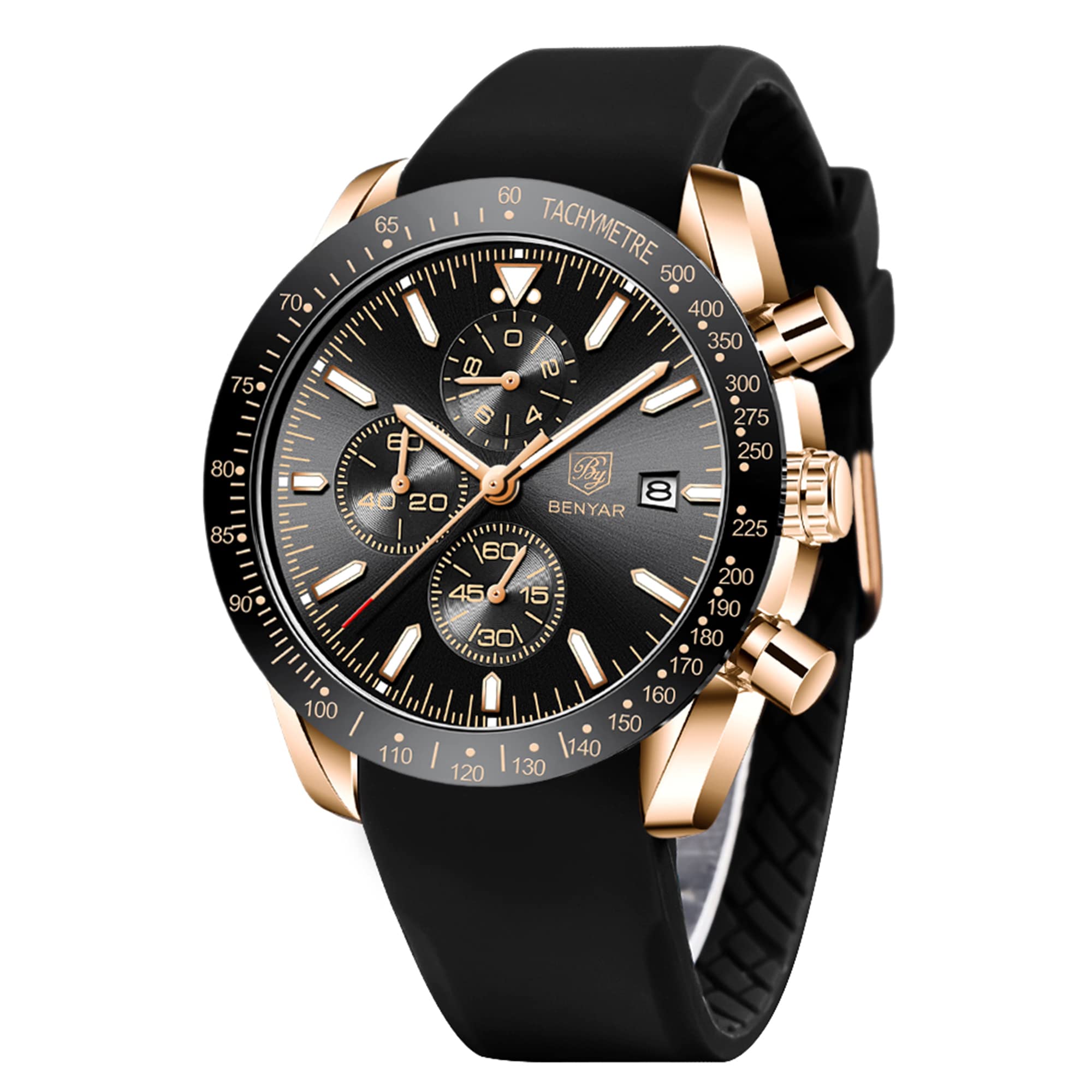 Reloj By Benyar Cronógrafo Analógico De Cuarzo Impermeable Para Hombre - Venta Internacional.
