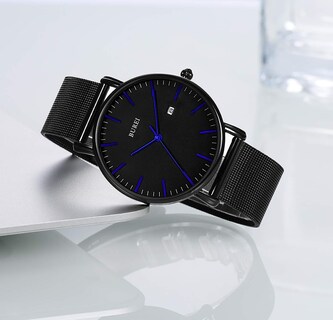 Foto 3 | Reloj De Pulsera Burei Fashion Minimalista Para Hombre De Acero Inoxidable - Venta Internacional.