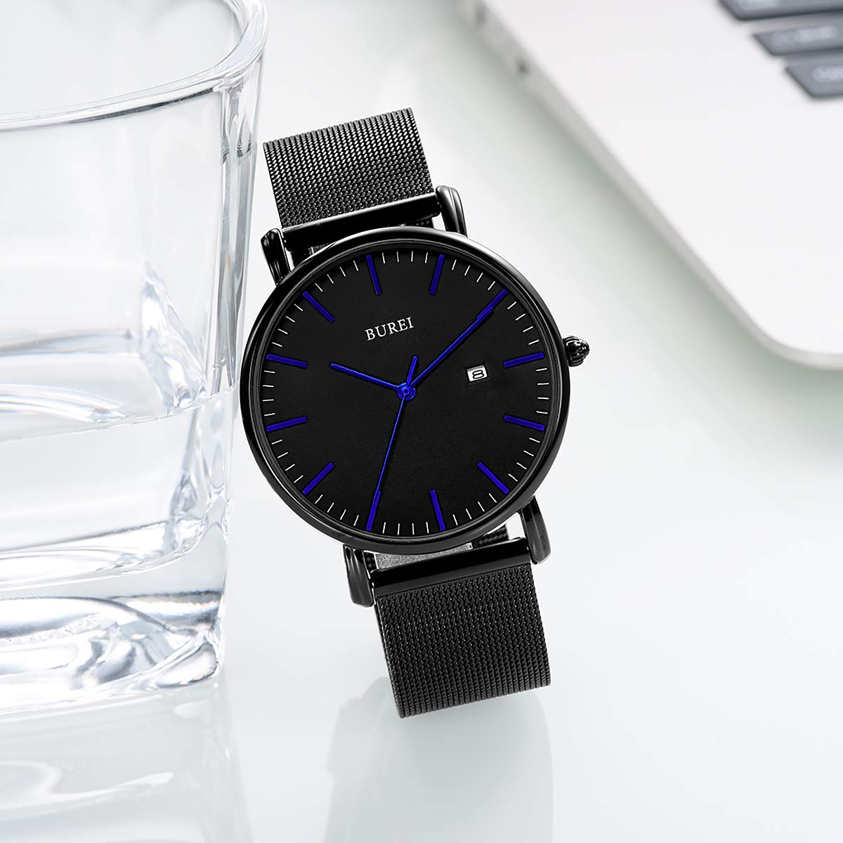 Foto 5 pulgar | Reloj De Pulsera Burei Fashion Minimalista Para Hombre De Acero Inoxidable - Venta Internacional.