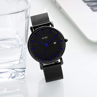Foto 4 | Reloj De Pulsera Burei Fashion Minimalista Para Hombre De Acero Inoxidable - Venta Internacional.