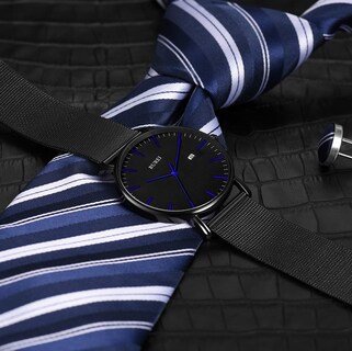 Foto 5 | Reloj De Pulsera Burei Fashion Minimalista Para Hombre De Acero Inoxidable - Venta Internacional.