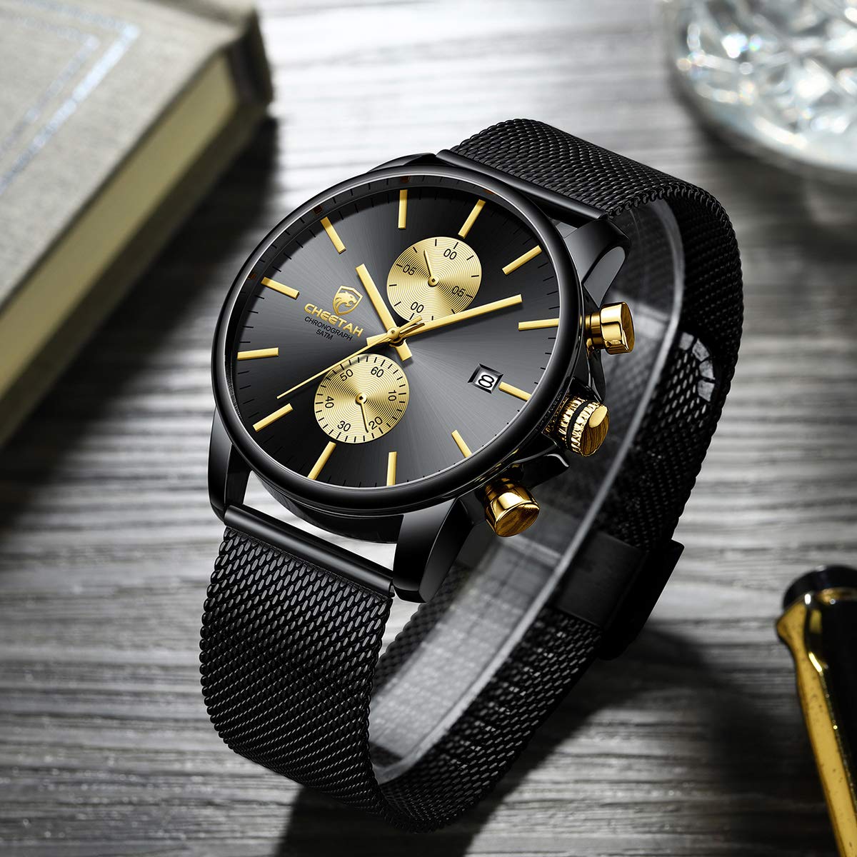 Foto 4 | Reloj Analógico Golden Hour Fashion Sport Quartz Para Hombre - Venta Internacional.