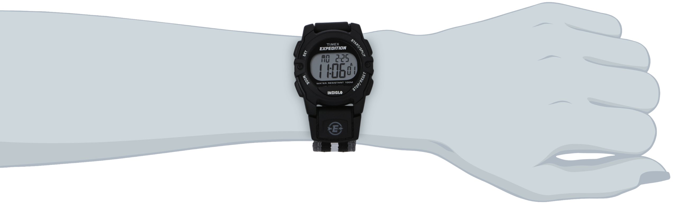 Foto 3 pulgar | Funda Negra Unisex Watch Timex Expedition Digital Cat De 33 Mm - Venta Internacional.