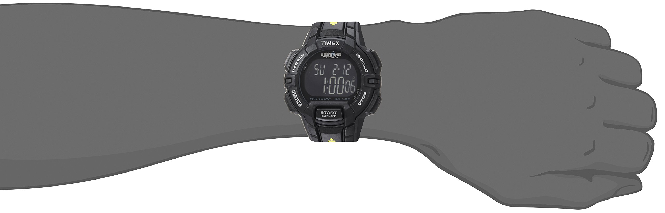 Foto 3 pulgar | Reloj Timex Ironman Rugged 30 Para Hombre, Resina Negra/amarilla - Venta Internacional.