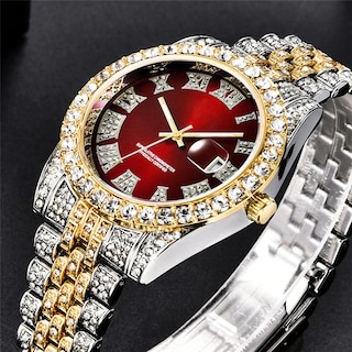 Foto 4 | Reloj Hunruy Hip Hop Iced-out Bling Diamond Luxury Para Hombre - Venta Internacional.