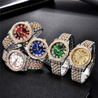 Foto 5 | Reloj Hunruy Hip Hop Iced-out Bling Diamond Luxury Para Hombre - Venta Internacional.