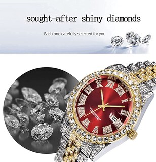 Foto 6 | Reloj Hunruy Hip Hop Iced-out Bling Diamond Luxury Para Hombre - Venta Internacional.
