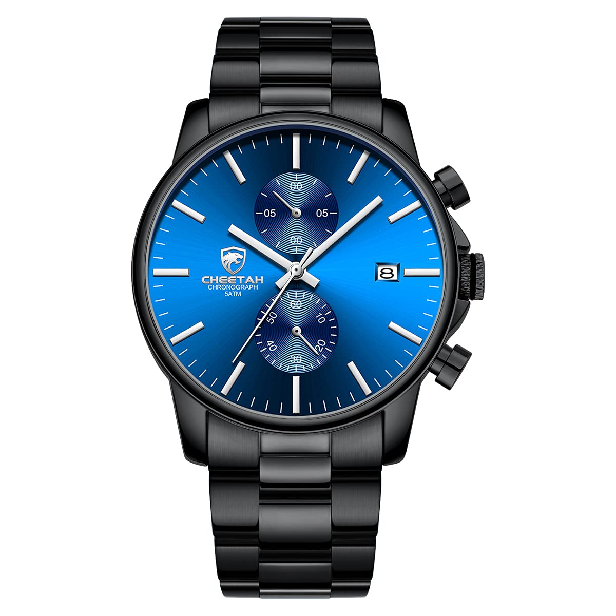 Foto 4 pulgar | Reloj Golden Hour Con Cronógrafo Azul De Acero Inoxidable Para Hombre - Venta Internacional.