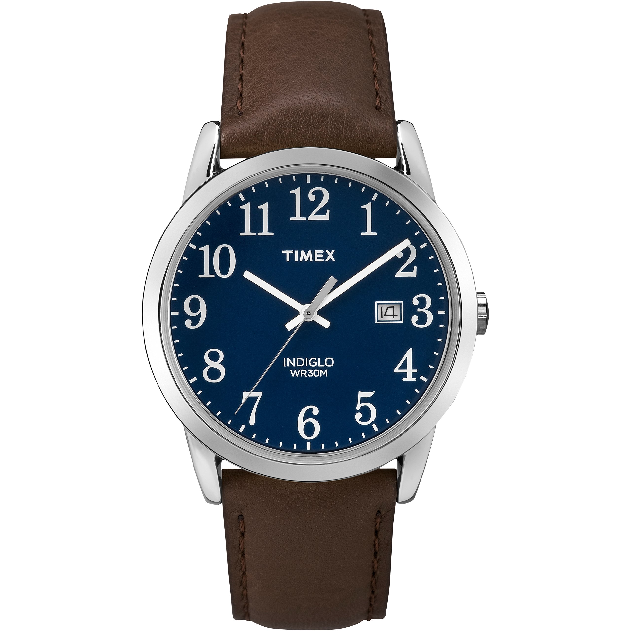 Foto 2 pulgar | Reloj Timex Easy Reader Con Carcasa De 38 Mm Y Esfera Azul Plateada - Venta Internacional.