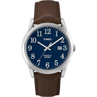 Foto 1 | Reloj Timex Easy Reader Con Carcasa De 38 Mm Y Esfera Azul Plateada - Venta Internacional.