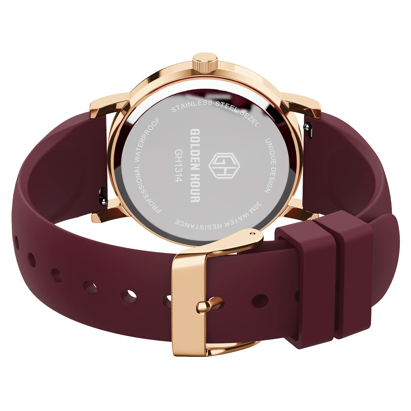 Foto 5 pulgar | Reloj De Enfermera Golden Hour Impermeable Para Uso Médico En Oro Rosa - Venta Internacional.