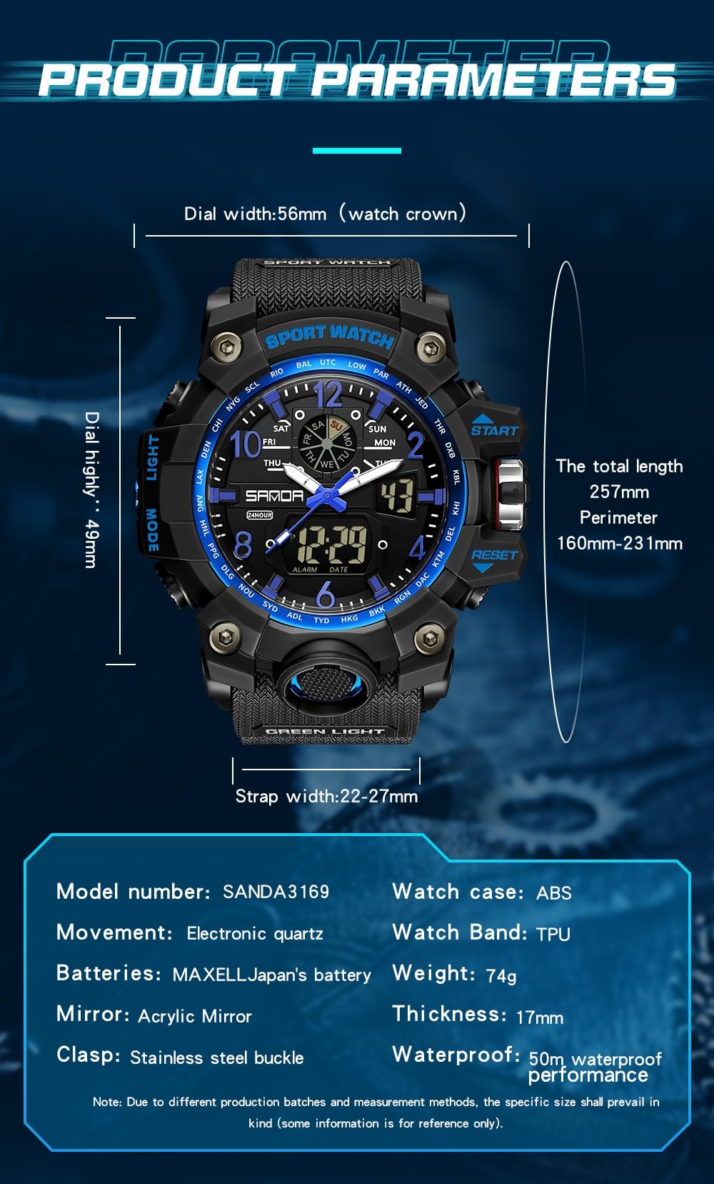 Foto 7 pulgar | Reloj Aimes Sports Outdoor Waterproof Military Para Hombre - Venta Internacional.