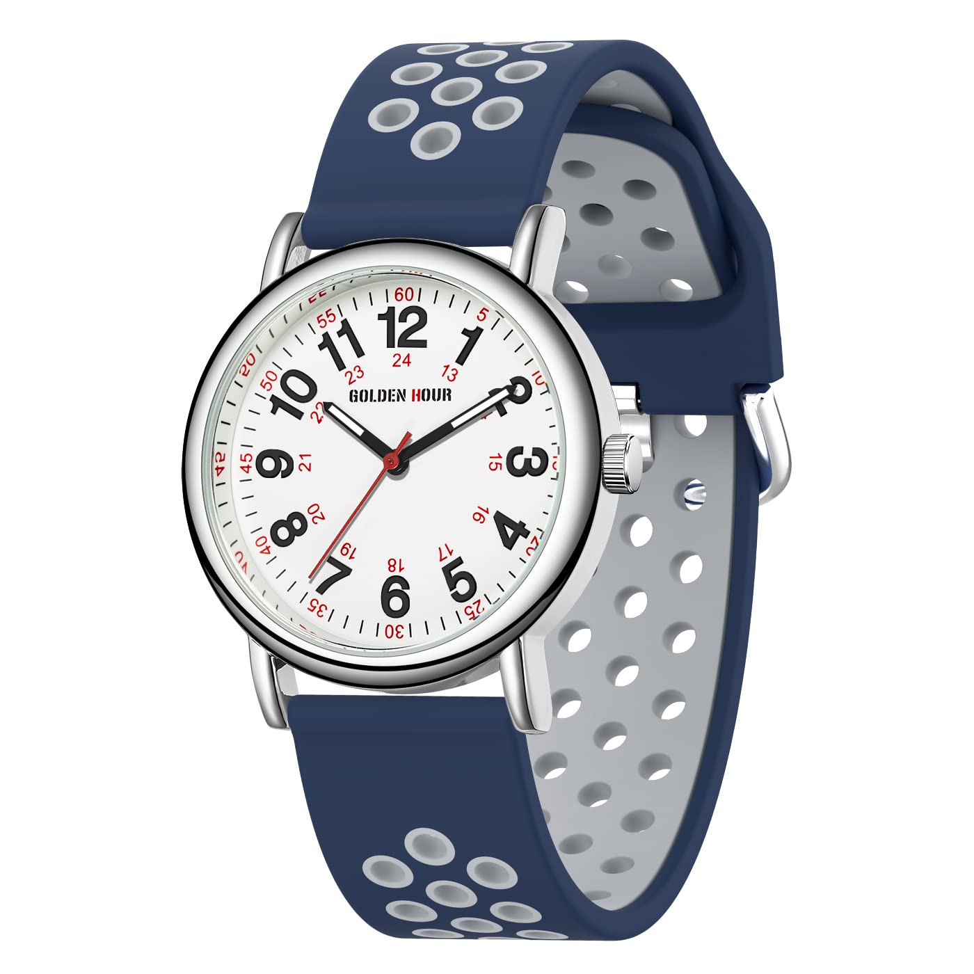 Foto 2 pulgar | Reloj De Enfermera Golden Hour Impermeable Para Profesionales Médicos - Venta Internacional.
