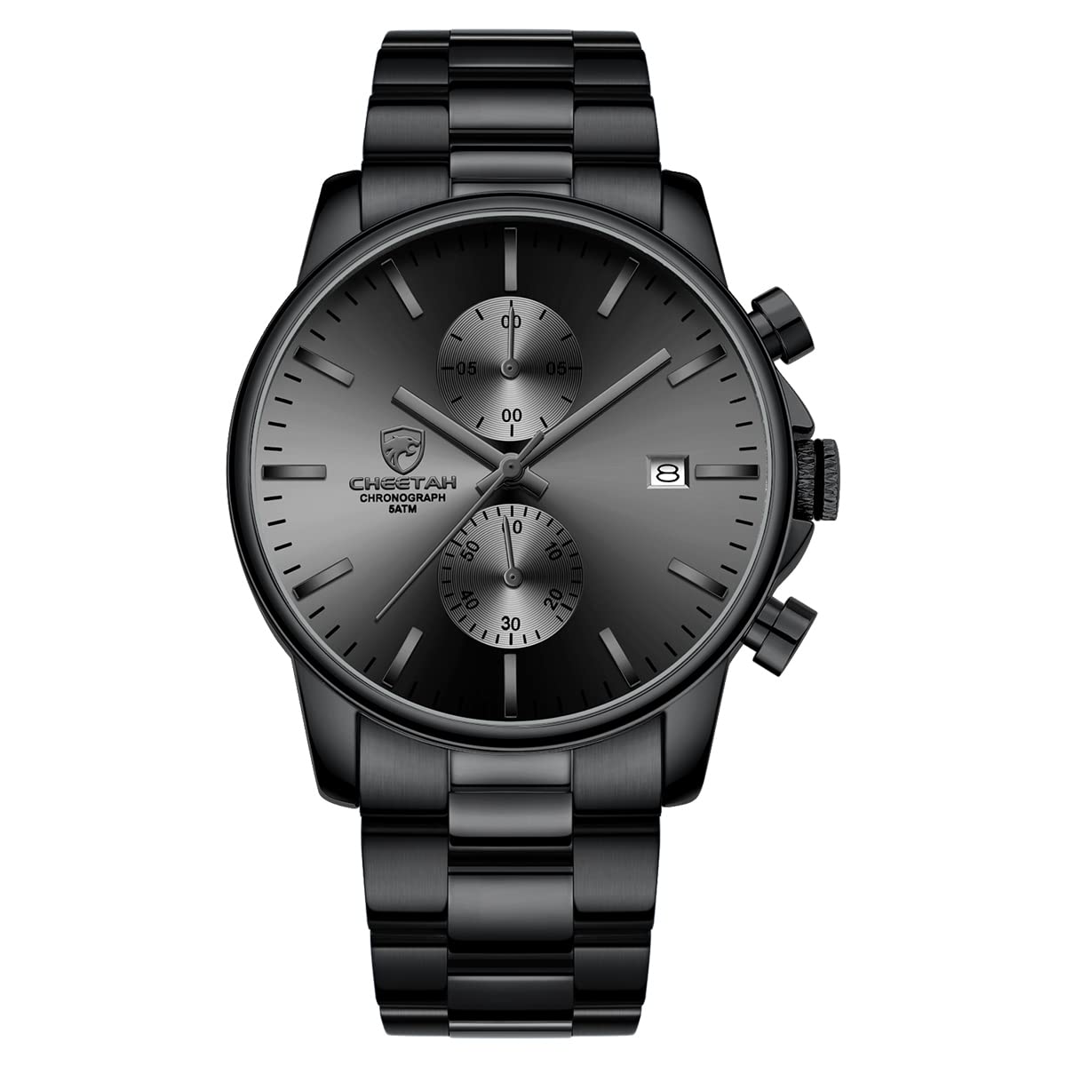 Foto 4 pulgar | Reloj Golden Hour Con Cronógrafo De Acero Inoxidable Para Hombre, Color Gris - Venta Internacional.