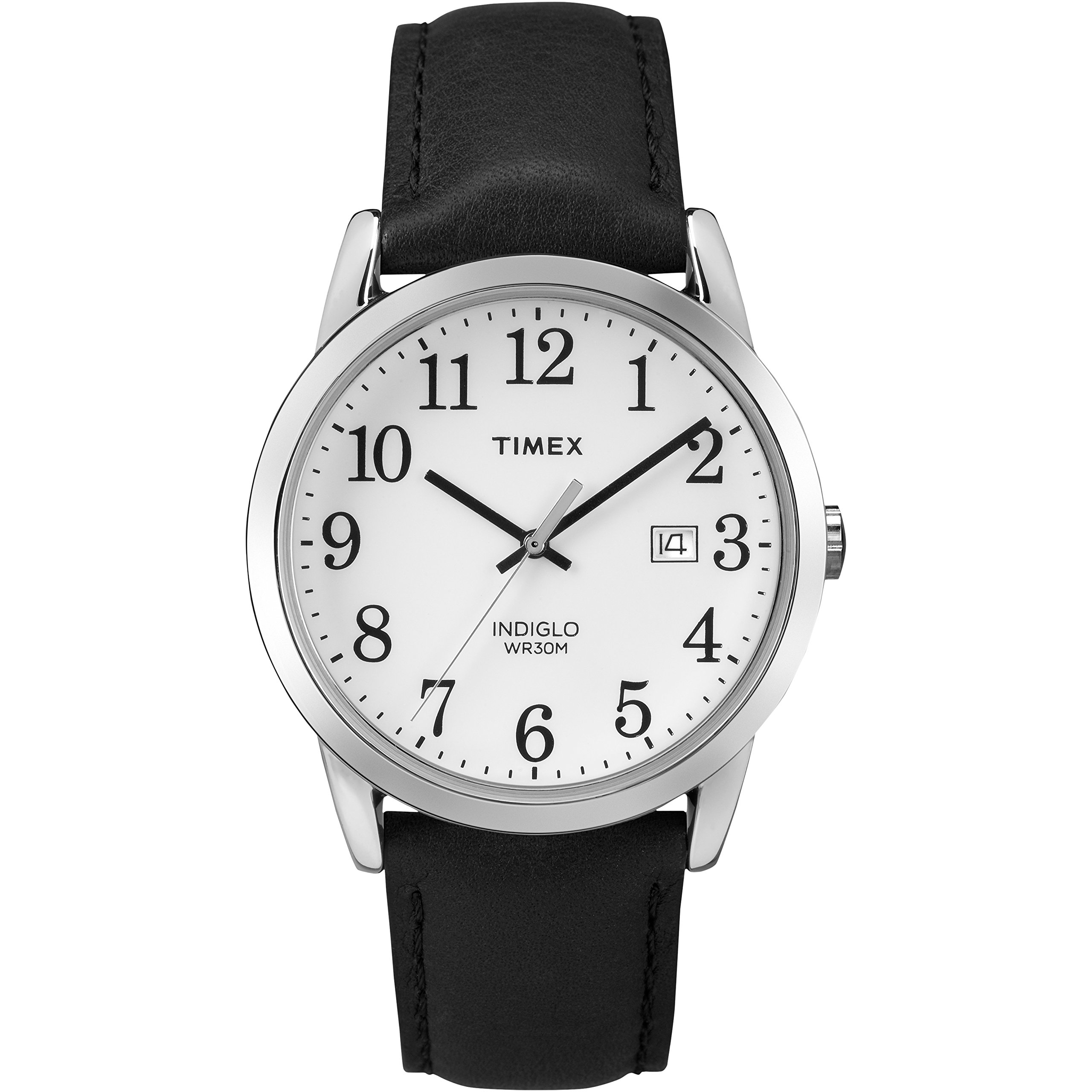 Funda Watch Timex Easy Reader De 38 Mm Y Correa De Piel Plateada - Venta Internacional.