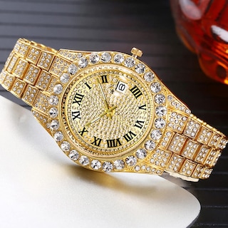 Foto 4 | Reloj Hunruy Hip Hop Iced-out Bling Diamond Luxury Para Hombre - Venta Internacional.