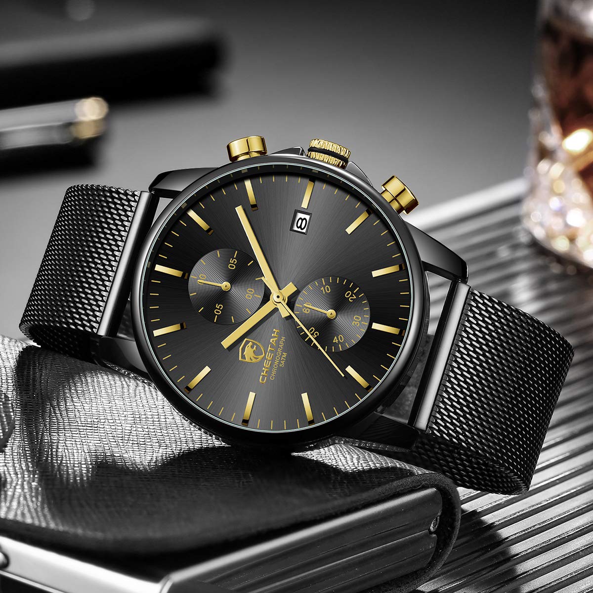 Foto 6 pulgar | Reloj Analógico Golden Hour Fashion Sport Quartz Para Hombre - Venta Internacional.