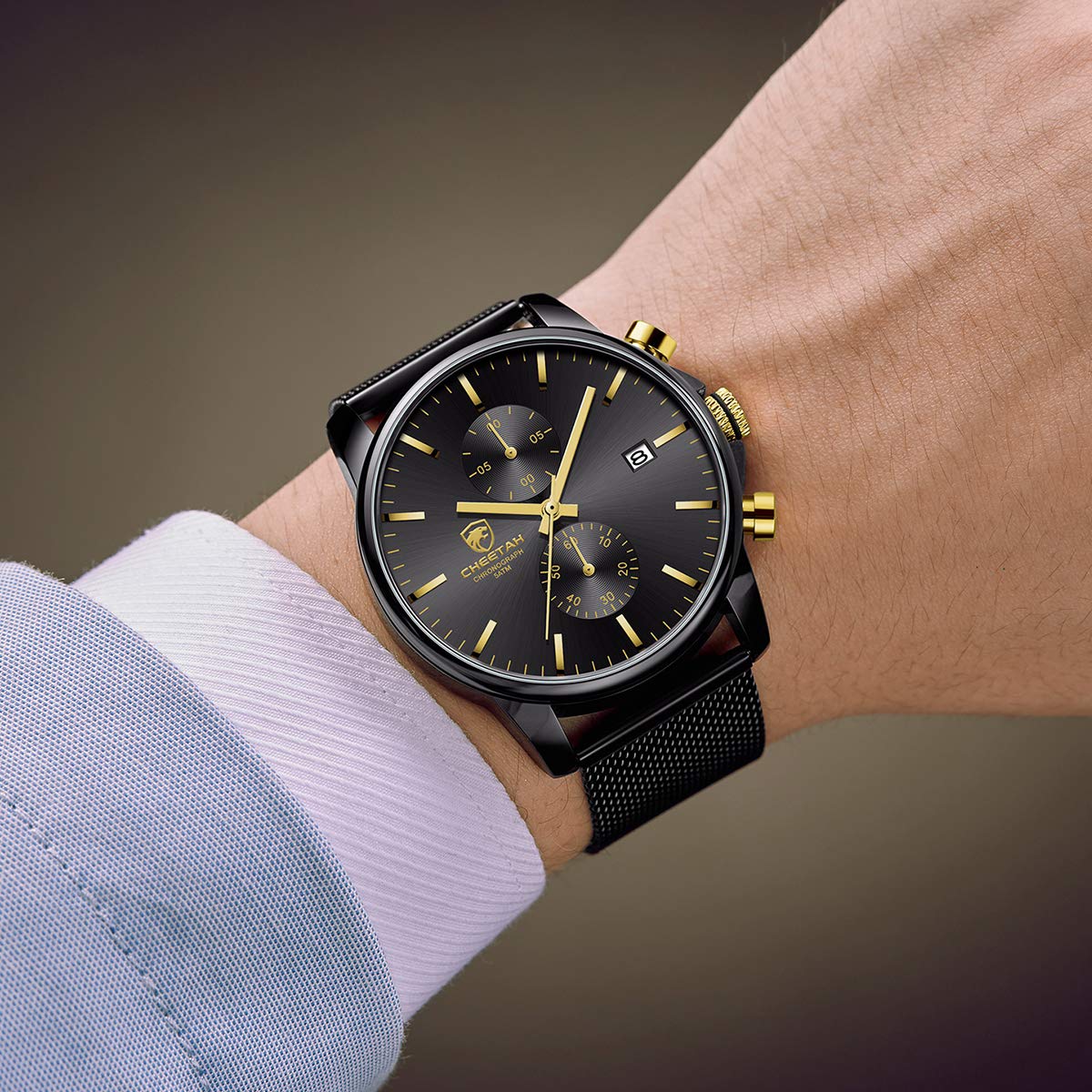 Foto 7 | Reloj Analógico Golden Hour Fashion Sport Quartz Para Hombre - Venta Internacional.