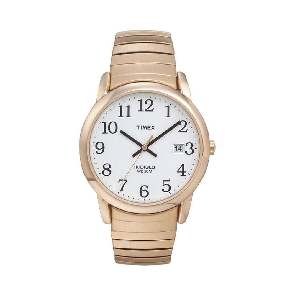 Funda Para Reloj Timex Easy Reader De 35 Mm En Tono Dorado Con Banda De Expansión - Venta Internacional.