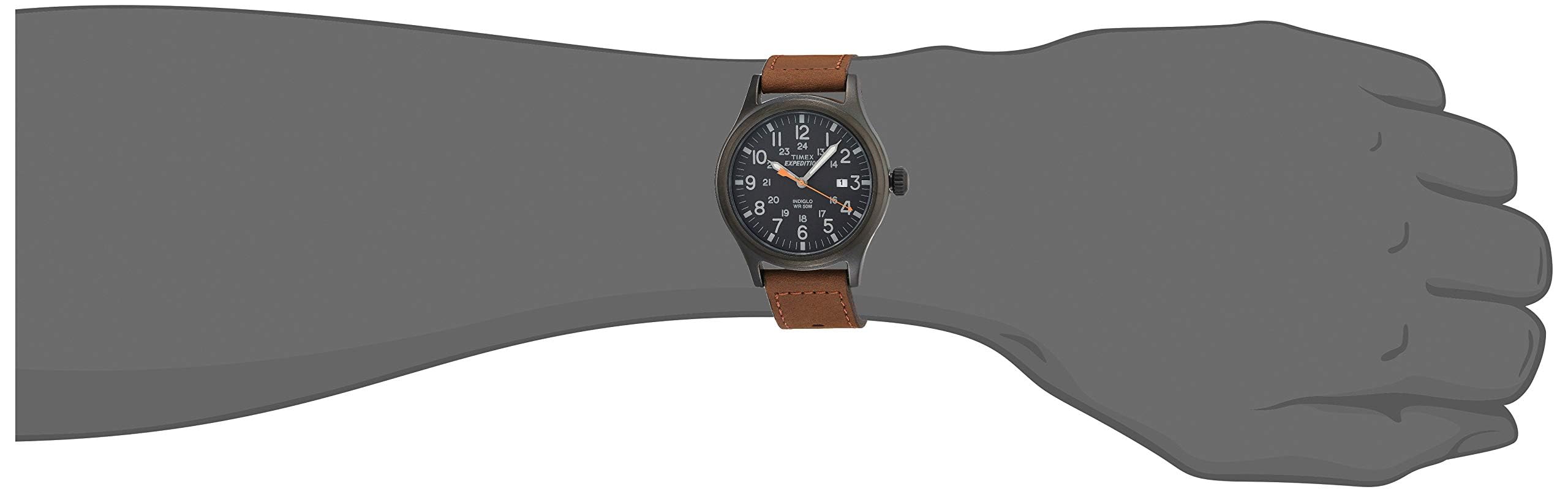 Foto 4 pulgar | Reloj Timex Expedition Scout Para Hombre, 40 Mm, Funda De Piel Negra - Venta Internacional.