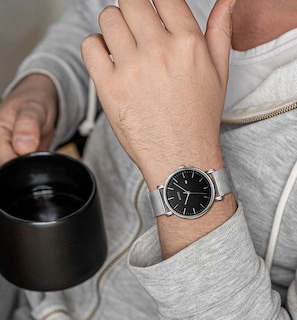 Foto 6 | Reloj Burei Fashion Minimalista Con Fecha Analógica De Acero Inoxidable - Venta Internacional.