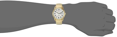 Foto 2 | Funda Watch Timex Easy Reader De 35 Mm En Tono Dorado Con Correa De 8,25 Pulgadas - Venta Internacional.