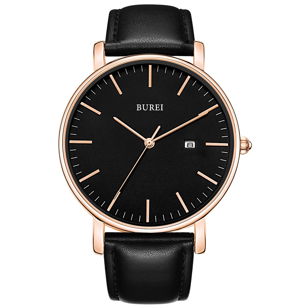 Reloj Burei Fashion Minimalist Waterproof Para Hombre En Oro Rosa - Venta Internacional.