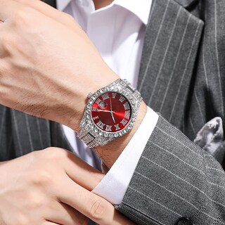 Foto 5 | Reloj Hunruy Hip Hop Iced-out Bling Diamond Luxury Para Hombre - Venta Internacional.