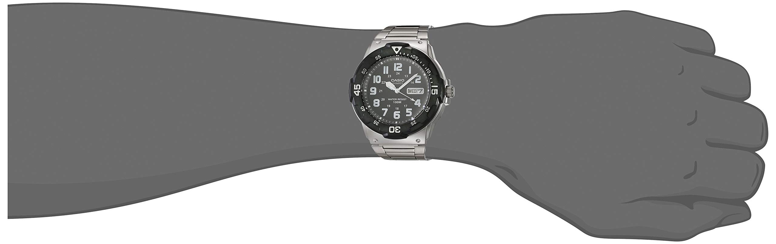 Foto 2 | Reloj Casio Mrw-200hd-1bvcf Diver Style 100 M Resistente Al Agua - Venta Internacional.