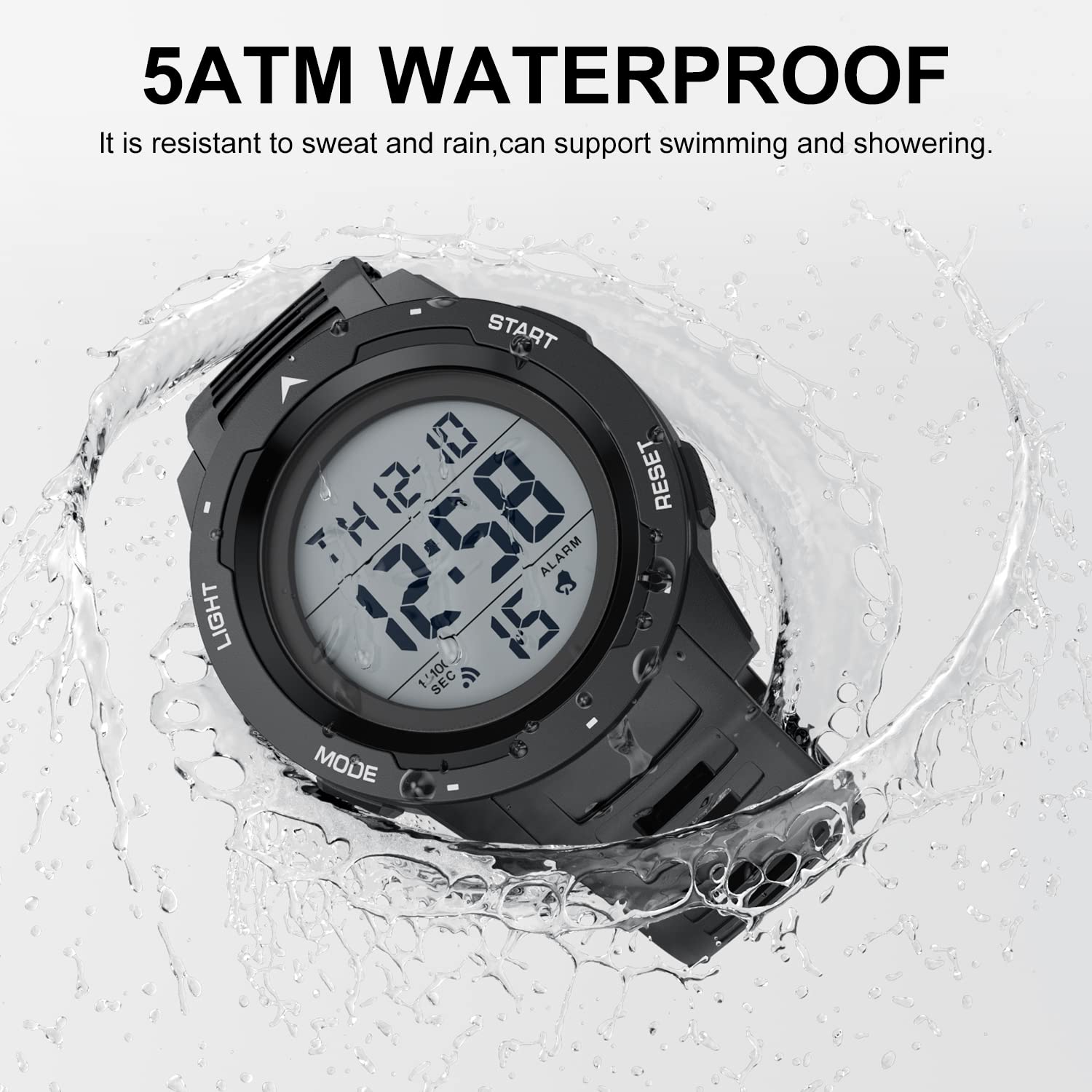 Foto 6 pulgar | Reloj Deportivo Golden Hour Waterproof Digital Para Hombre - Venta Internacional.