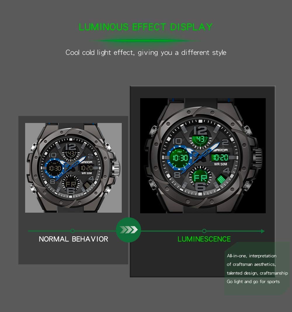 Foto 6 pulgar | Reloj Aimes Sports Military Waterproof Para Hombre, Color Verde Militar - Venta Internacional.