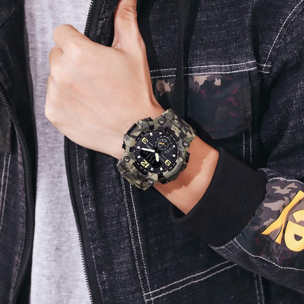 Foto 2 | Reloj Gosasa S-shock Camouflage Green Waterproof Para Hombre - Venta Internacional.