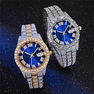 Foto 4 | Reloj Hunruy Hip Hop Iced-out Bling Diamond Luxury Para Hombre - Venta Internacional.