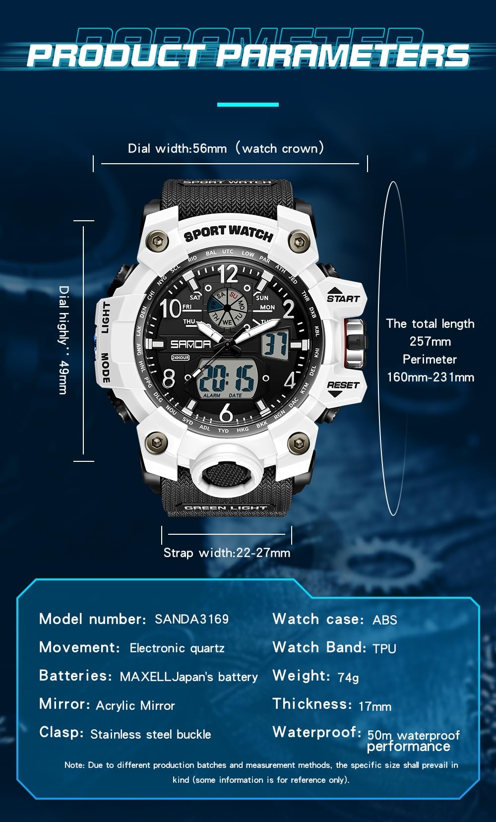 Foto 6 pulgar | Reloj Militar Impermeable Watch Aimes Para Hombre, Deportivo Y Exterior - Venta Internacional.