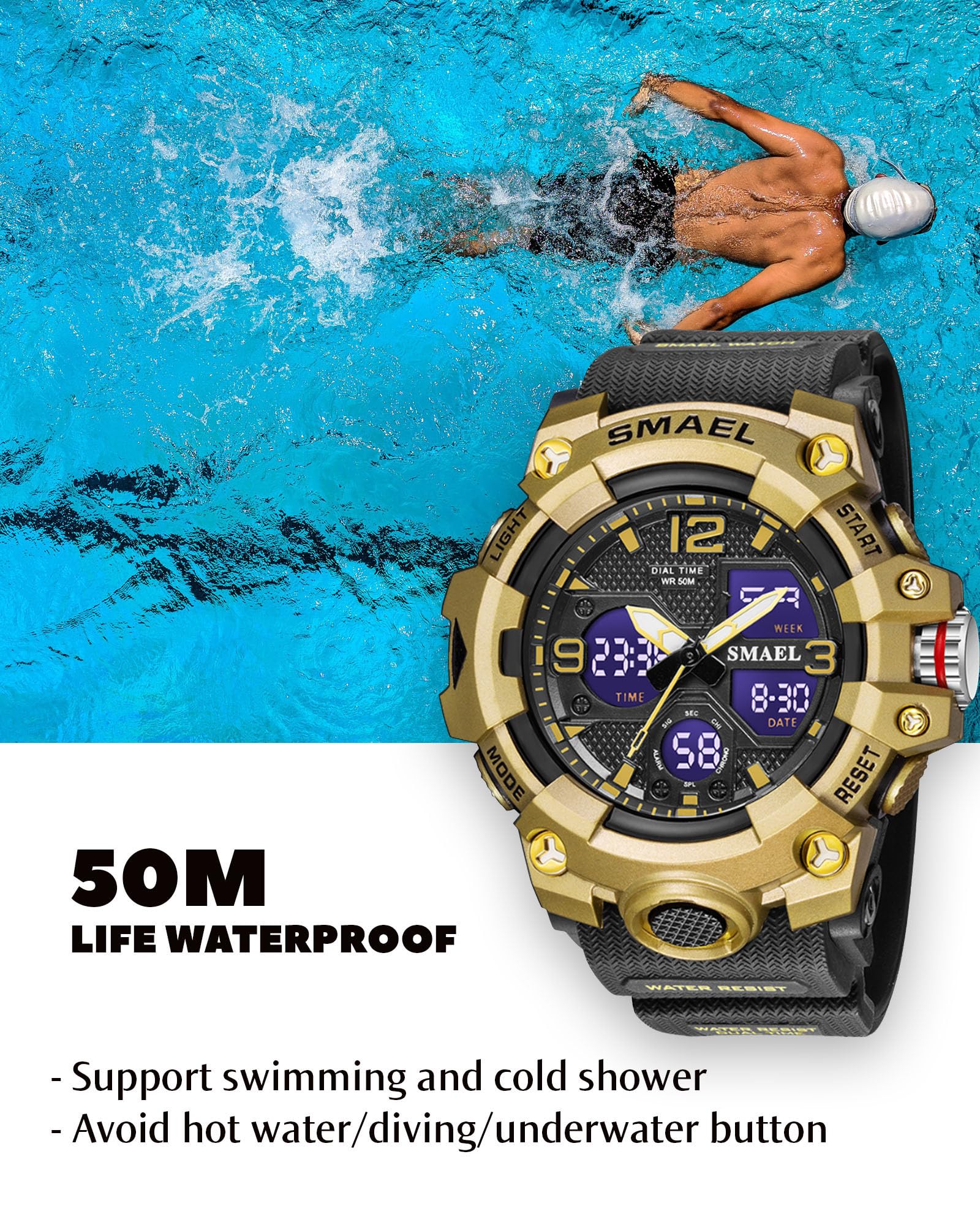 Foto 4 pulgar | Reloj Gosasa S-shock Multifunción Militar Impermeable Para Hombre - Venta Internacional.