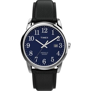 Foto 1 | Reloj Timex Easy Reader Con Carcasa De 38 Mm Y Esfera Azul Plateada - Venta Internacional.