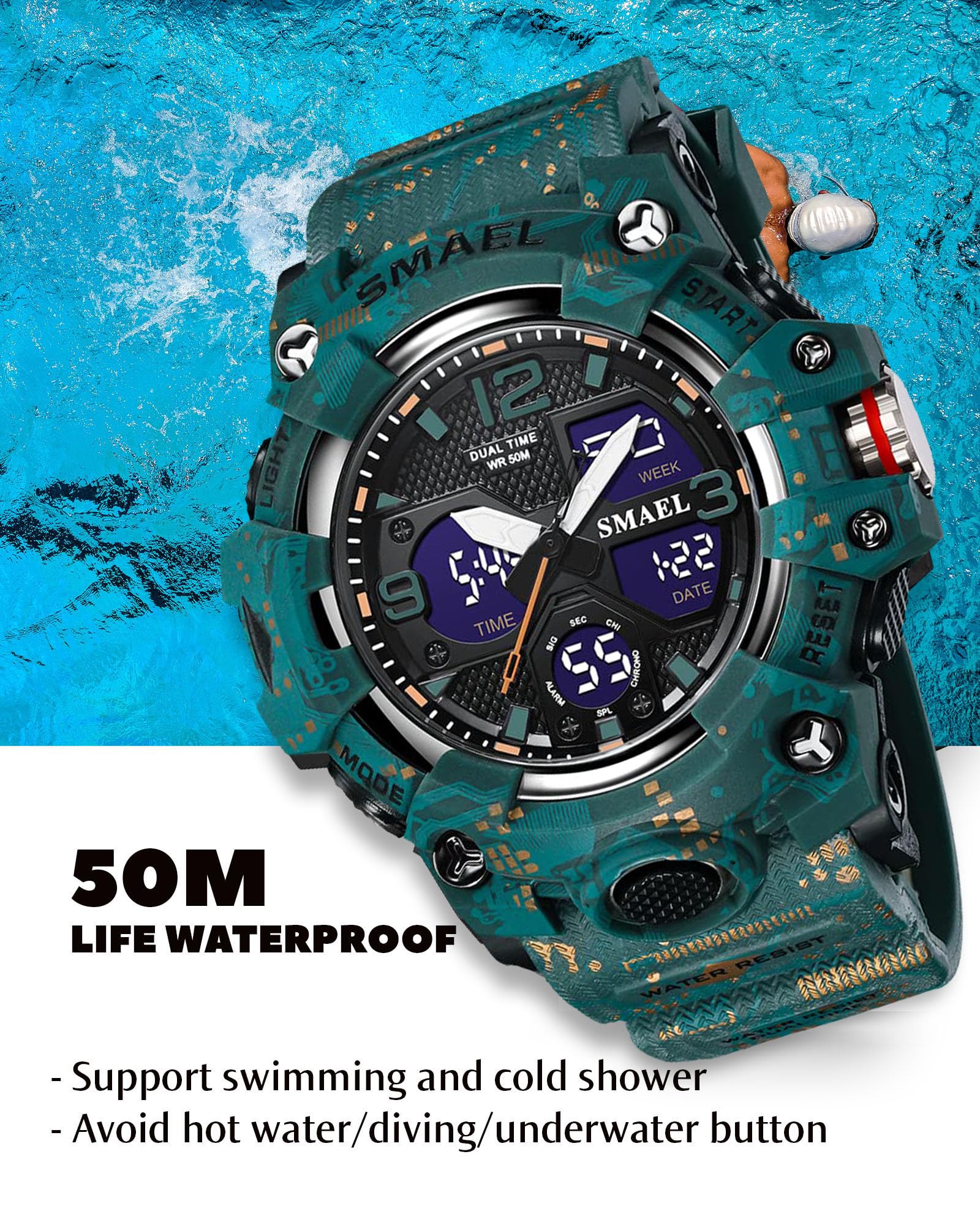 Foto 5 pulgar | Reloj Gosasa S-shock Multifunción Militar Impermeable Para Hombre - Venta Internacional.