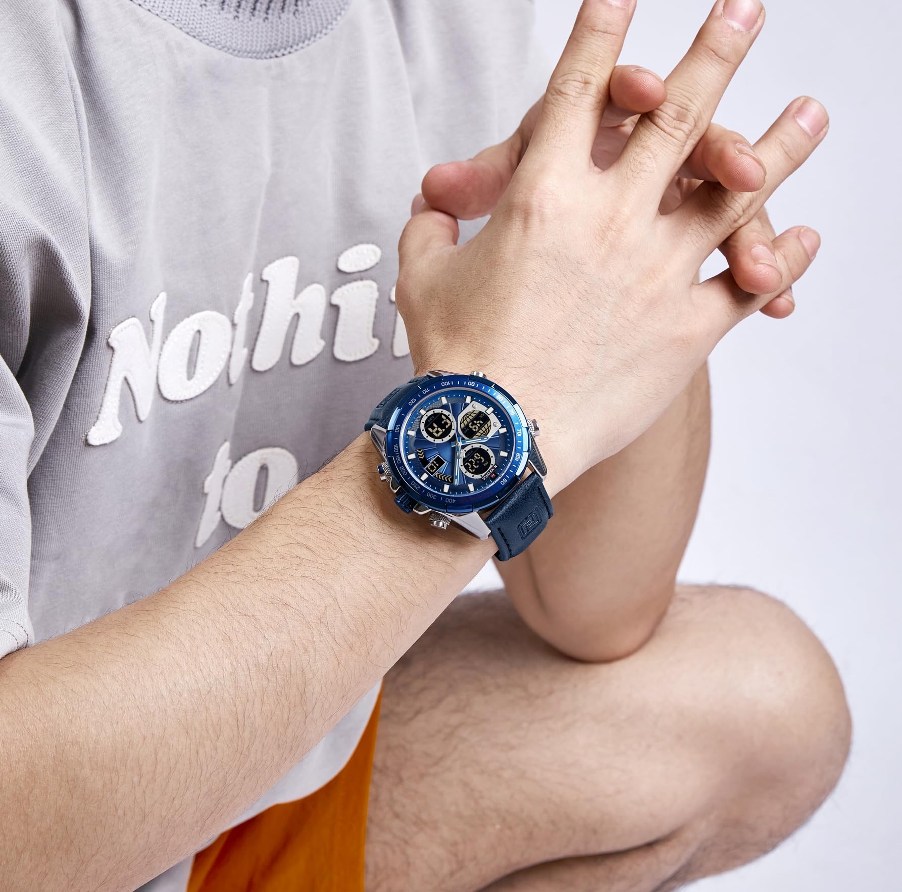 Foto 4 pulgar | Reloj Aimes Para Hombre, Analógico, Analógico, Militar, De Cuarzo, Impermeable - Venta Internacional.