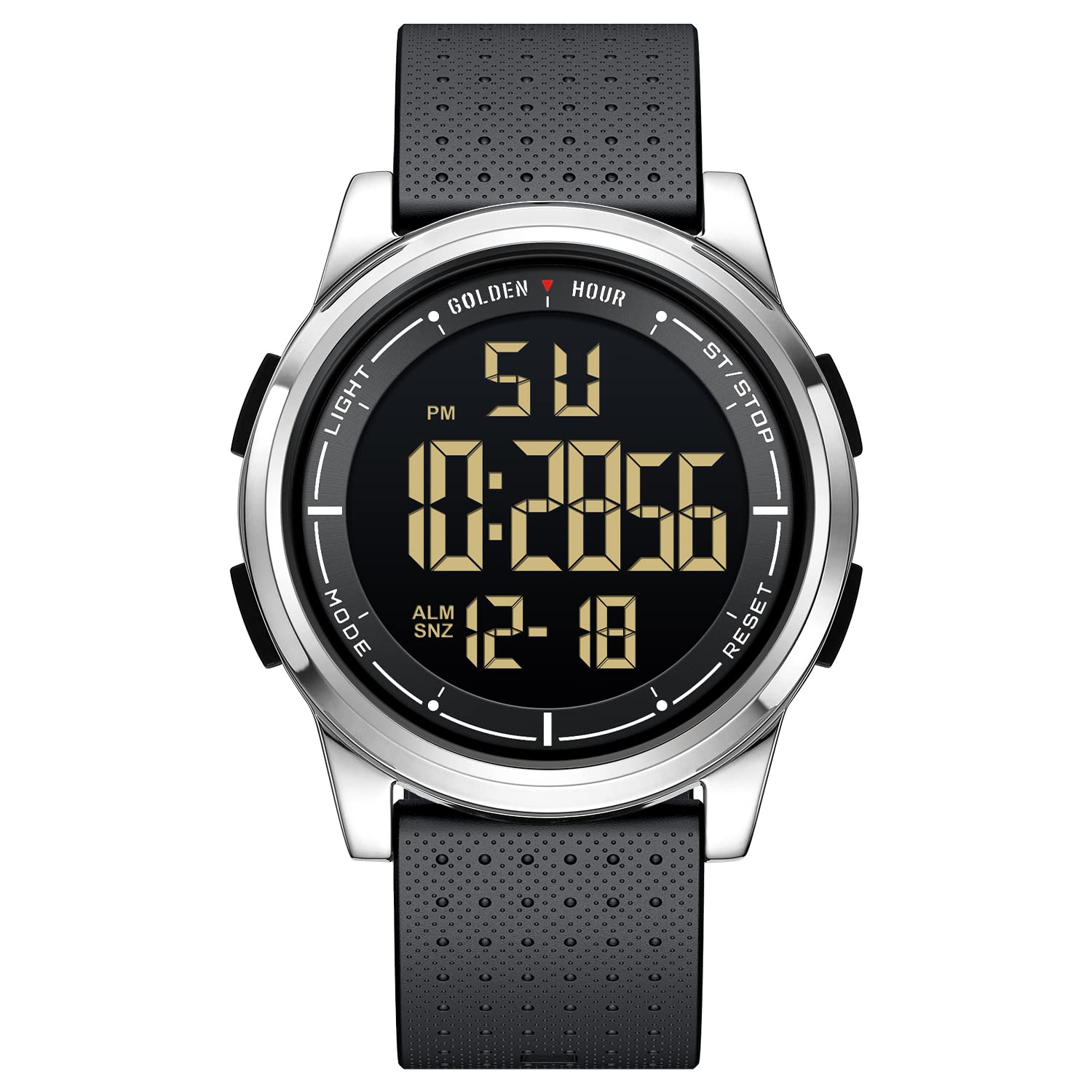 Reloj Digital Ultrafino E Impermeable Golden Hour Para Hombre Y Mujer - Venta Internacional.