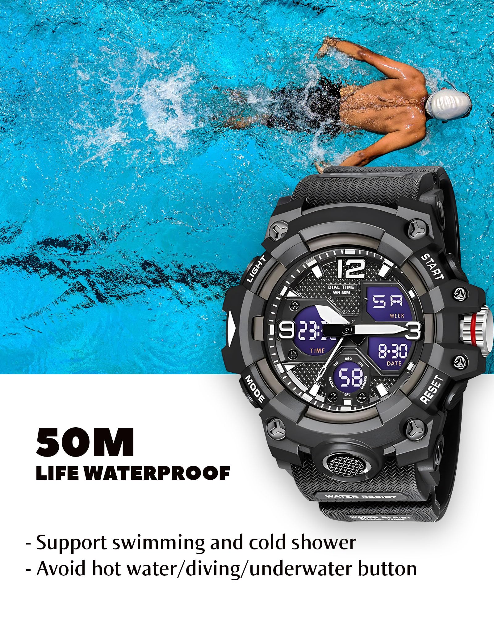 Foto 4 pulgar | Reloj Gosasa S-shock Multifunción Militar A Prueba De Agua - Venta Internacional.