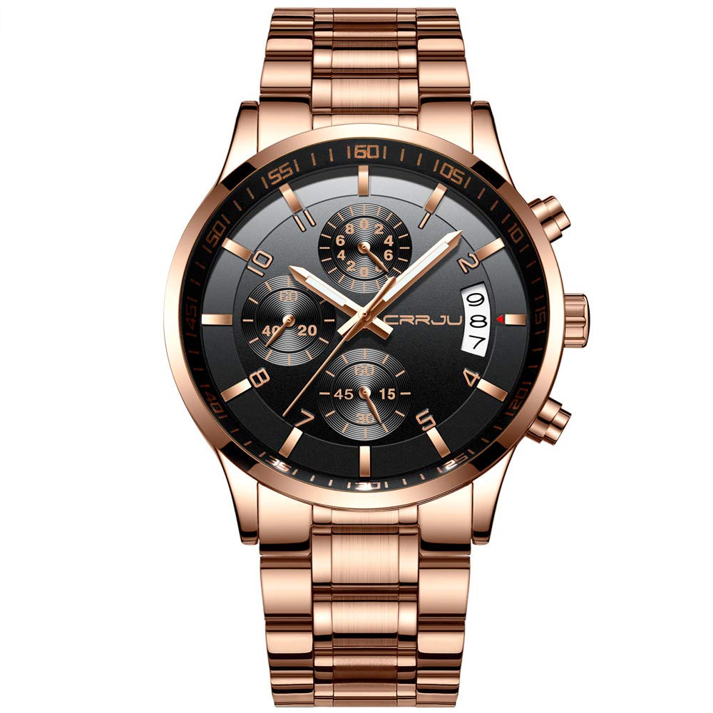 Reloj Crrju Fashion Casual Chronograph Date Quartz Para Hombre - Venta Internacional.