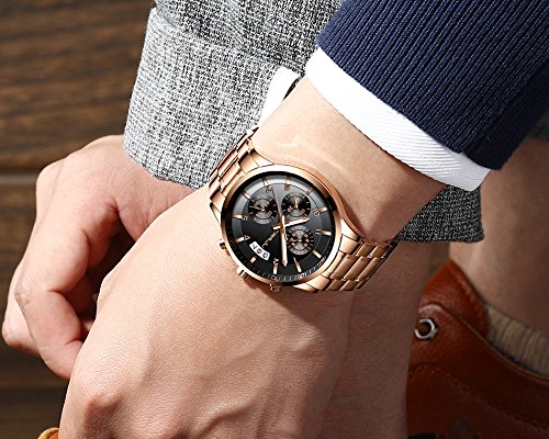 Foto 6 pulgar | Reloj Crrju Fashion Casual Chronograph Date Quartz Para Hombre - Venta Internacional.