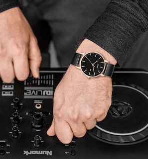 Foto 5 | Reloj De Pulsera Burei Fashion, Minimalista, Analógico, Con Fecha Para Hombre, Negro - Venta Internacional.