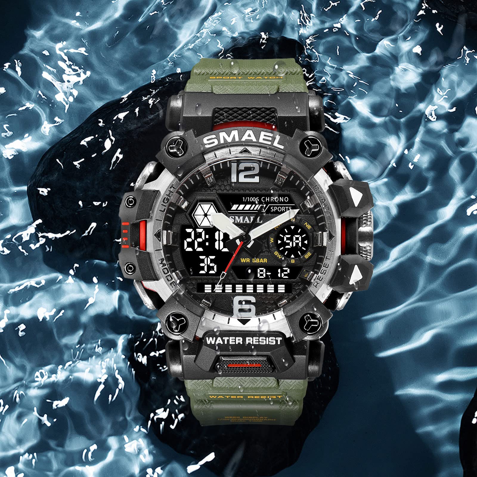 Foto 3 pulgar | Reloj Aimes Tactical Outdoor Sports A Prueba De Agua Para Hombre - Venta Internacional.