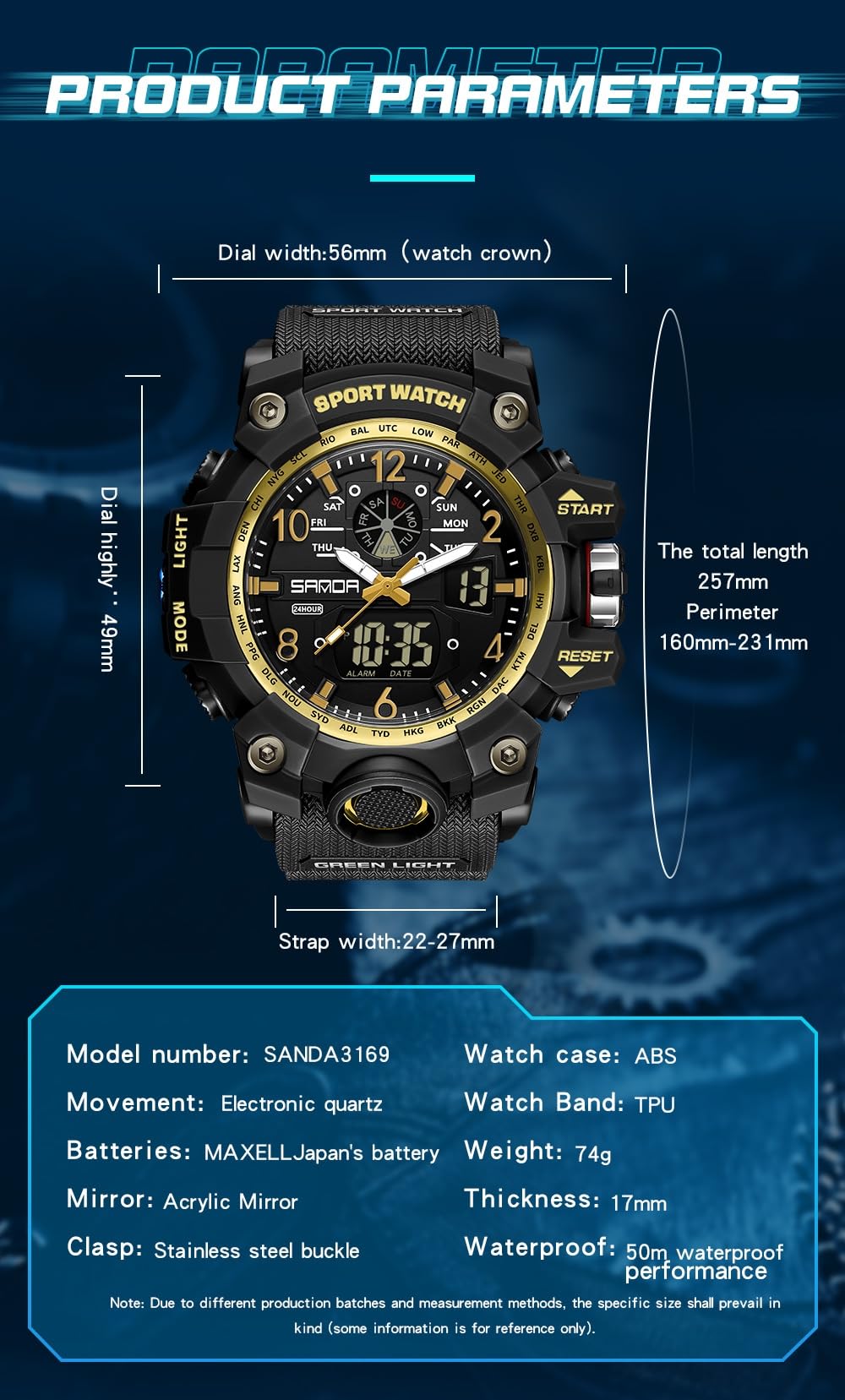 Foto 6 pulgar | Reloj Aimes Sports Outdoor Waterproof Military Para Hombre - Venta Internacional.